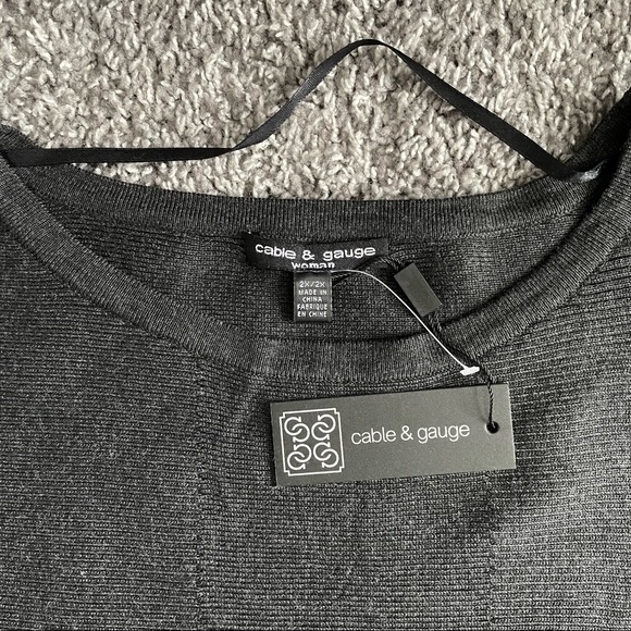 Cable & Gauge Women’s Plus size Long Sleeves Top - Picture 4 of 11